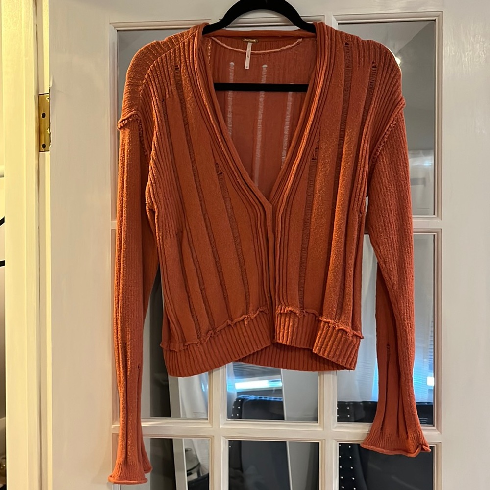 Distressed Free People Cardigan